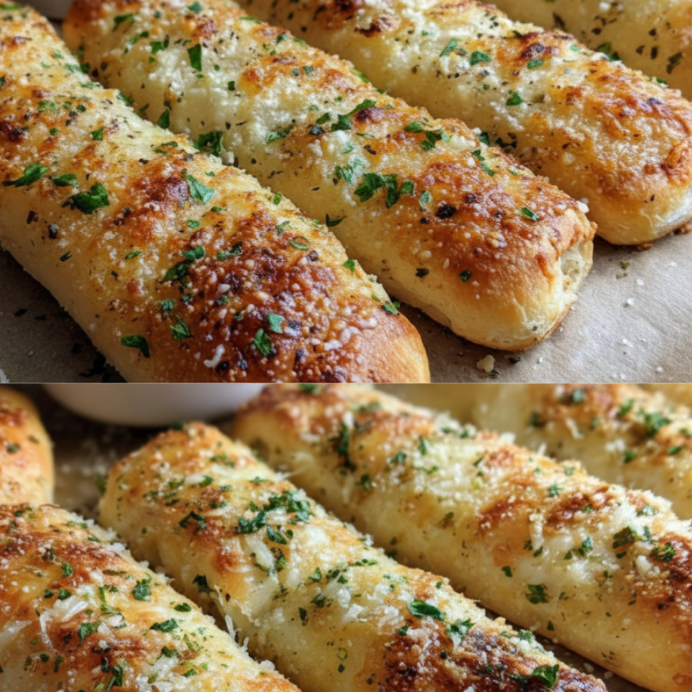 The Best Homemade Garlic Breadsticks (Soft & Buttery)