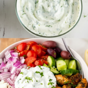 Easy Greek Chicken Bowls with Fresh Yogurt Cucumber Dip