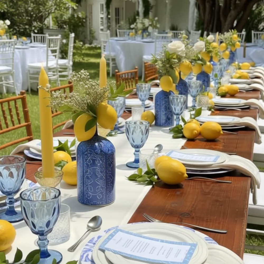 Amalfi Coast Vibes: Italian Summer Party Decor & Beef Crostini