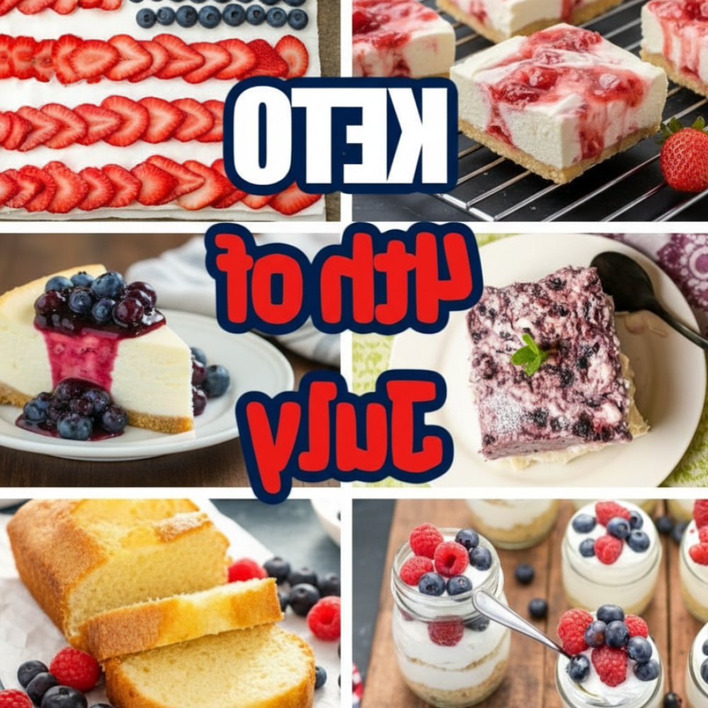 15 Guilt-Free & Low-Carb Keto 4th of July Desserts