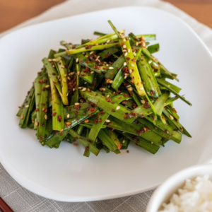 Authentic Buchu Muchim: Spicy Asian Chive Side Dish