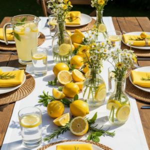 Sunny Citrus Tablescape: Bright Outdoor Brunch Styling Guide