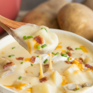 30-Minute Loaded Baked Potato Soup with Beef