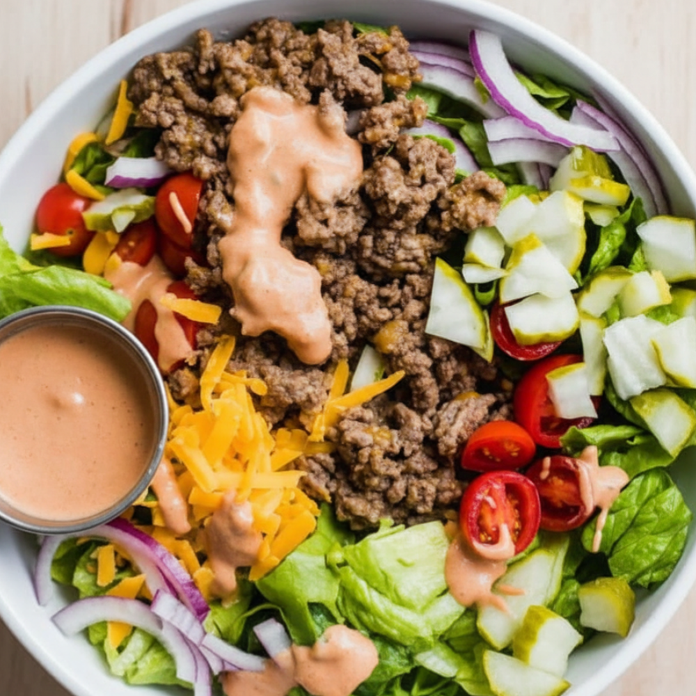 Delicious Low Carb Burger Bowls (Healthy Keto Recipe)