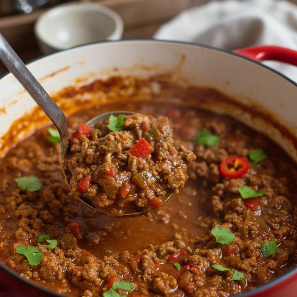 Low Carb No Bean Chili: Hearty Keto Beef Recipe