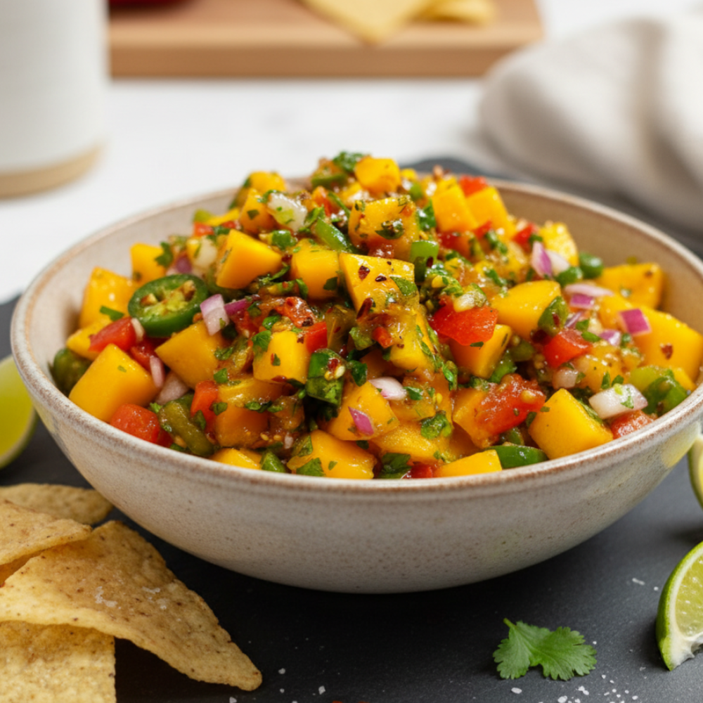 Fresh Homemade Mango Salsa (Easy 15-Minute Appetizer)