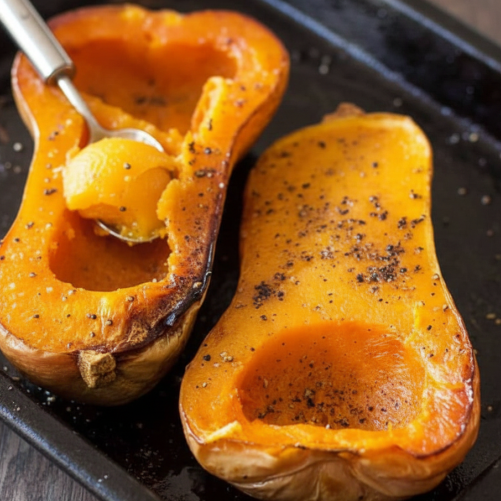 Easy Oven Baked Butternut Squash with Thyme