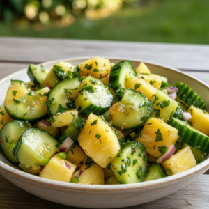 Easy Pineapple Cucumber Salad Recipe (Quick Summer Side)