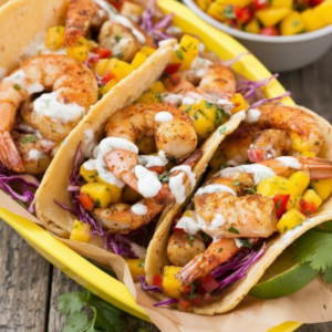 Quick & Healthy Shrimp Tacos Mango Salsa Recipe
