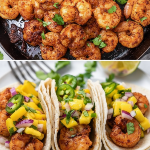 20-Minute Spicy Seafood Tacos with Sweet Fruit Topping