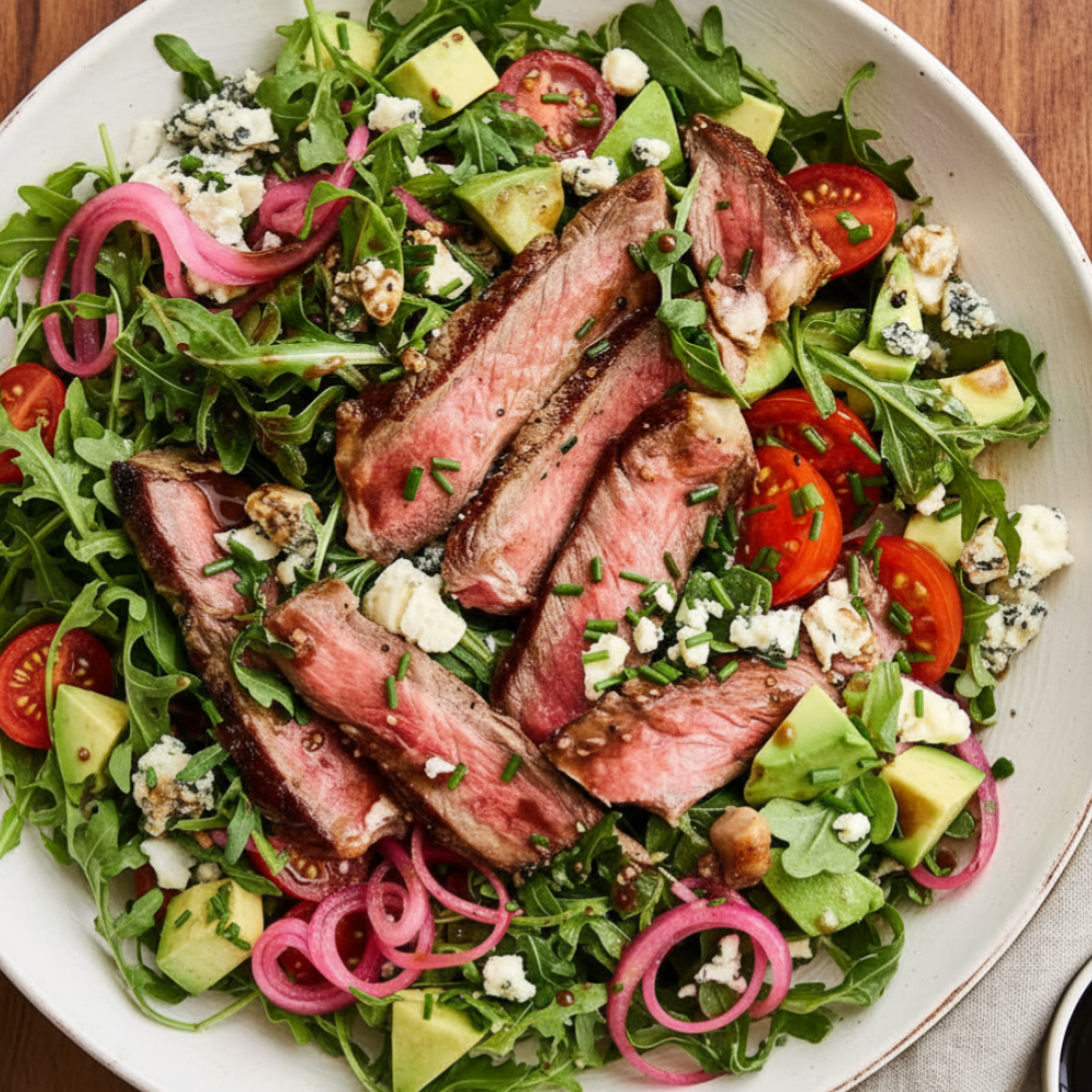 Ultimate Summer Steak Salad with Arugula & Blue Cheese