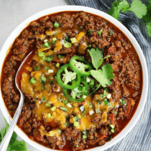 Best Texas Style Chili No Beans Recipe (Hearty & Low-Carb)