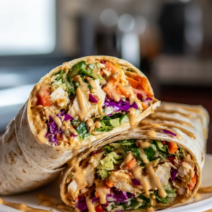 5-Minute Asian-Inspired Peanut Poultry Rolls (Easy Prep)