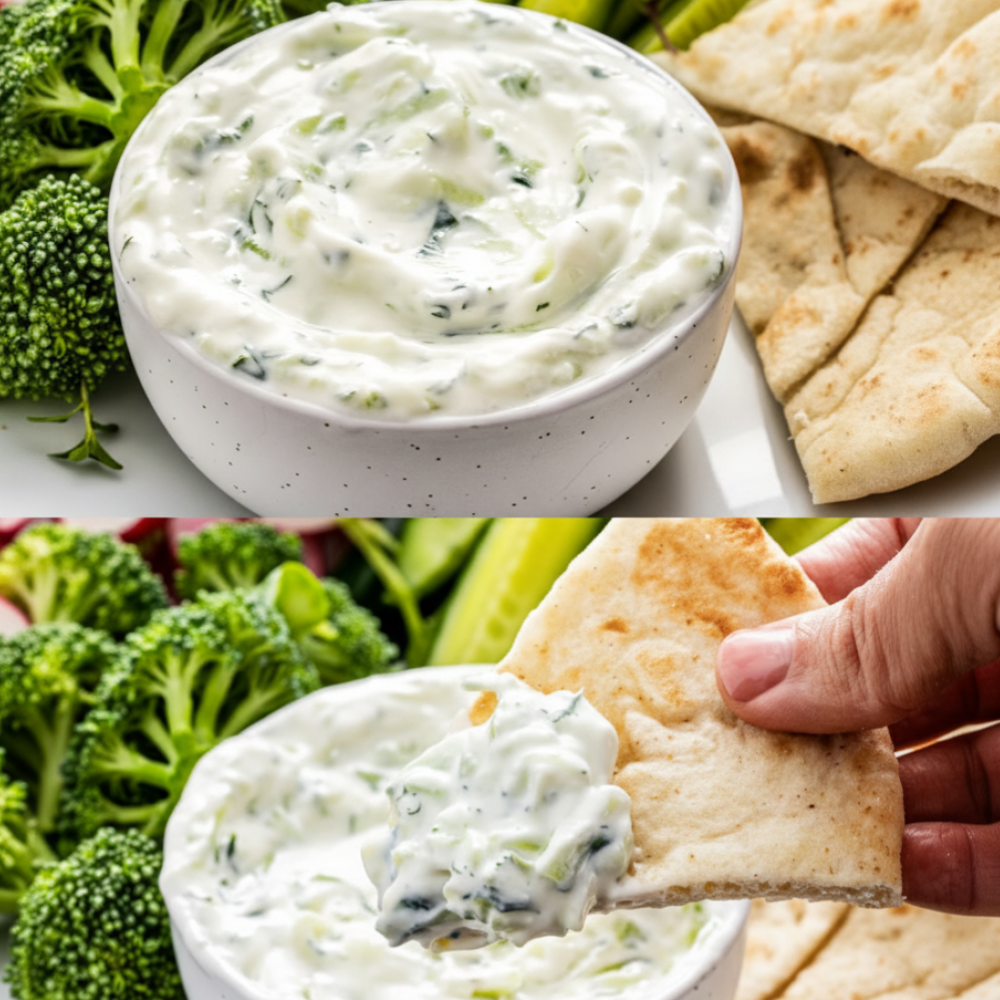 Authentic Tzatziki Sauce Recipe with Veggie Platter