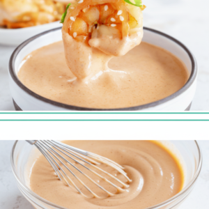Homemade Japanese Steakhouse White Sauce & Glazed Shrimp
