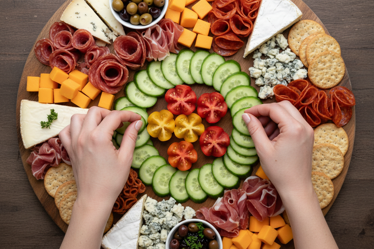 Beef Charcuterie Board preparation step 2