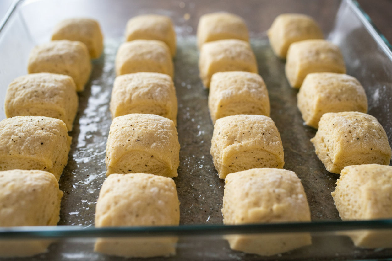 Biscuits And Gravy Casserole preparation step 1