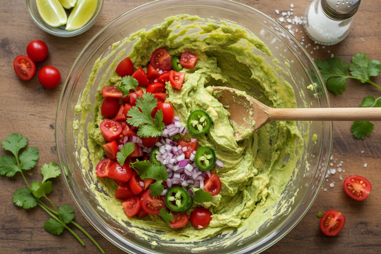 Classic Guacamole Recipe preparation step 2
