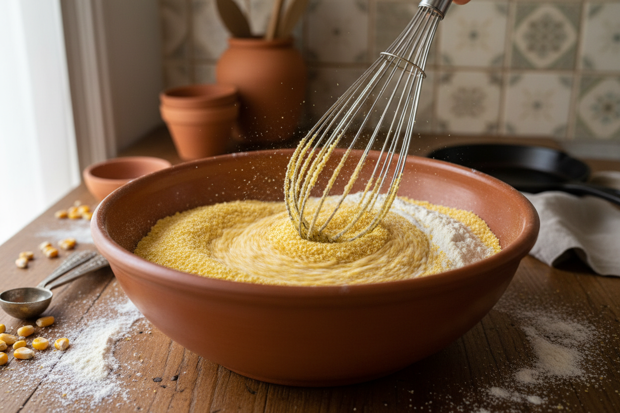 Cornbread preparation step 1
