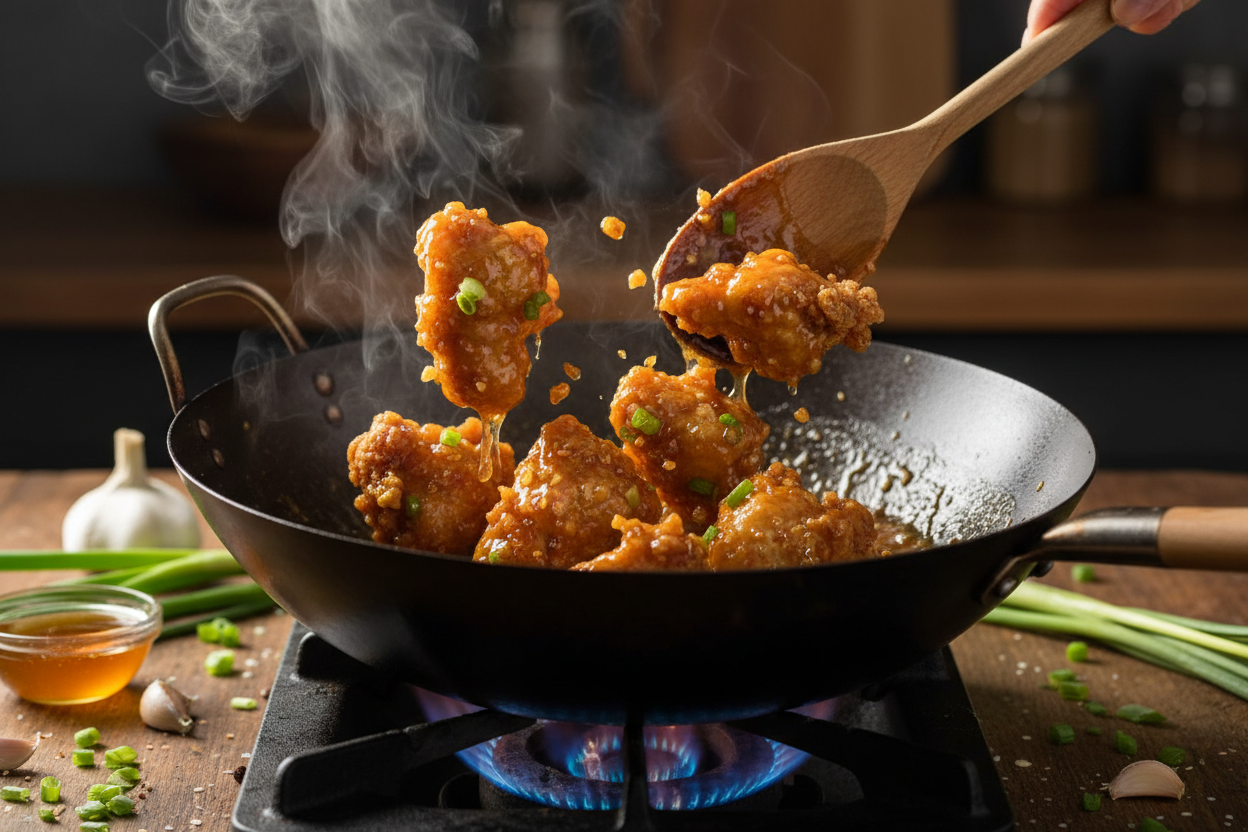 Crispy Chinese Honey Garlic Chicken preparation step 1