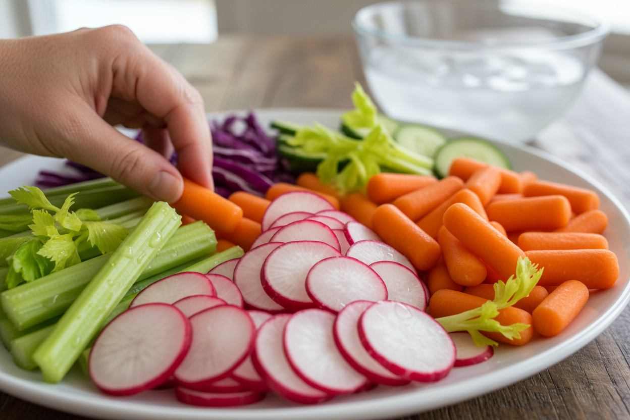 Crudités Platter preparation step 2