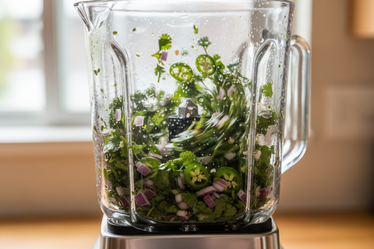 Easy Blender Salsa preparation step 1