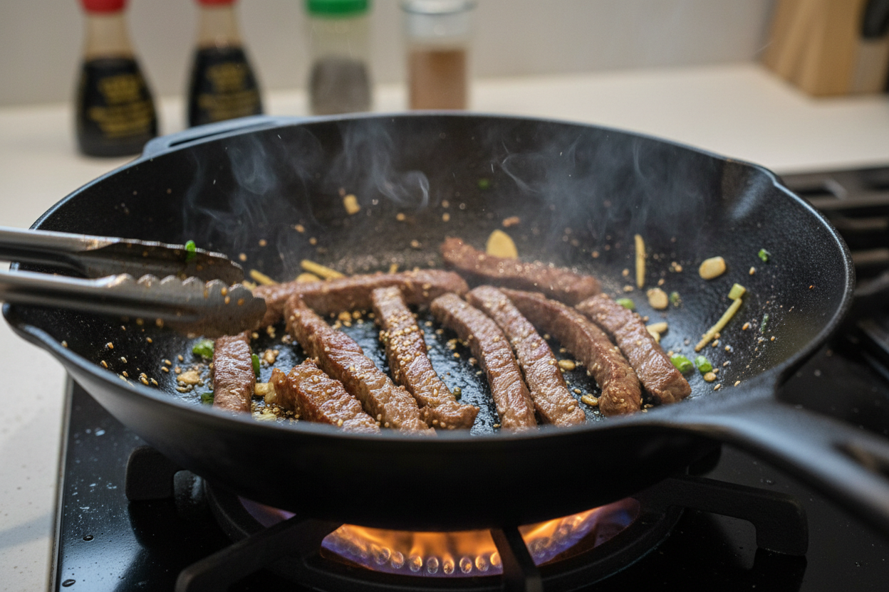 Easy Chinese Pepper Steak with Onions preparation step 1