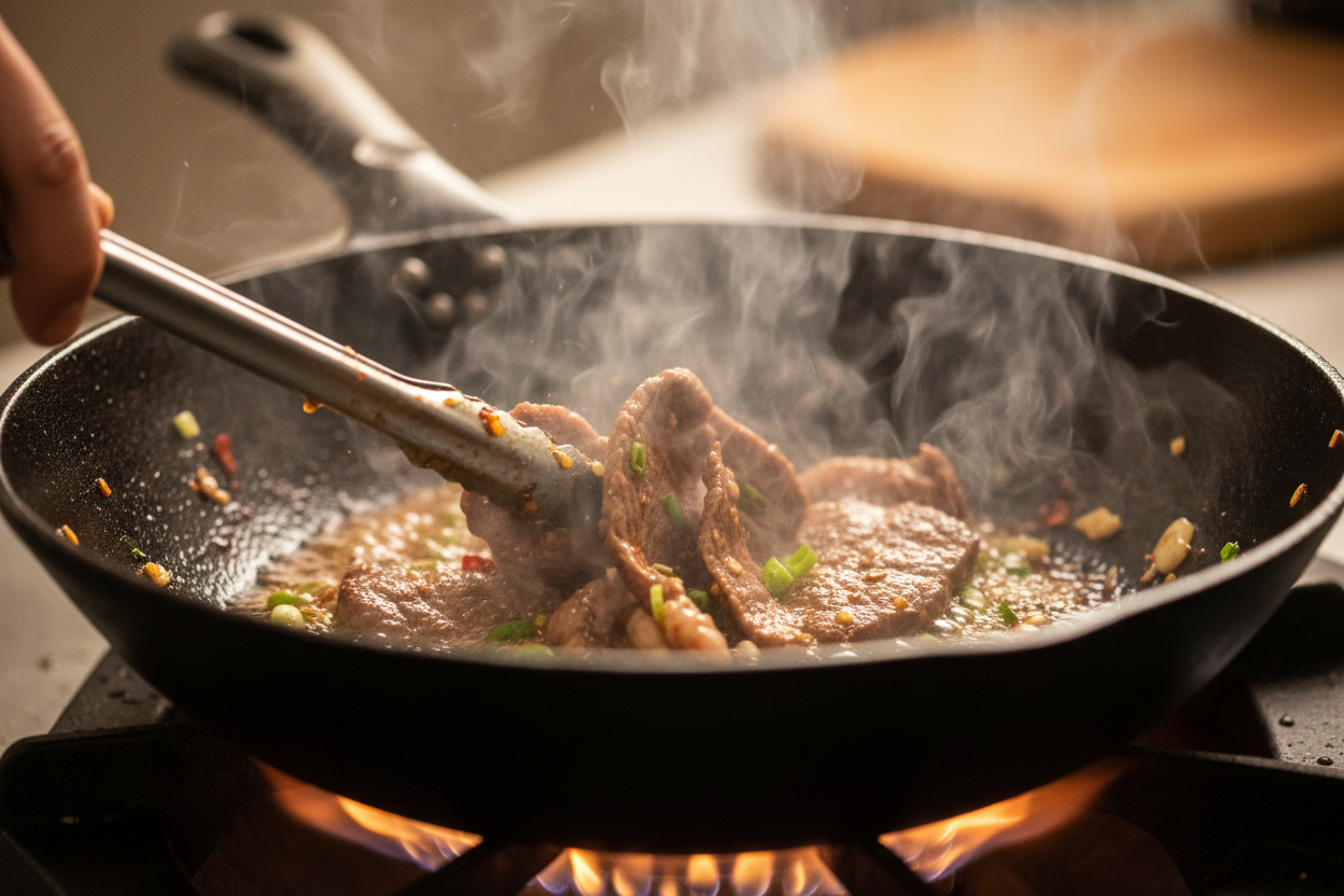 Easy Chinese Pepper Steak Stir Fry with Onions preparation step 1