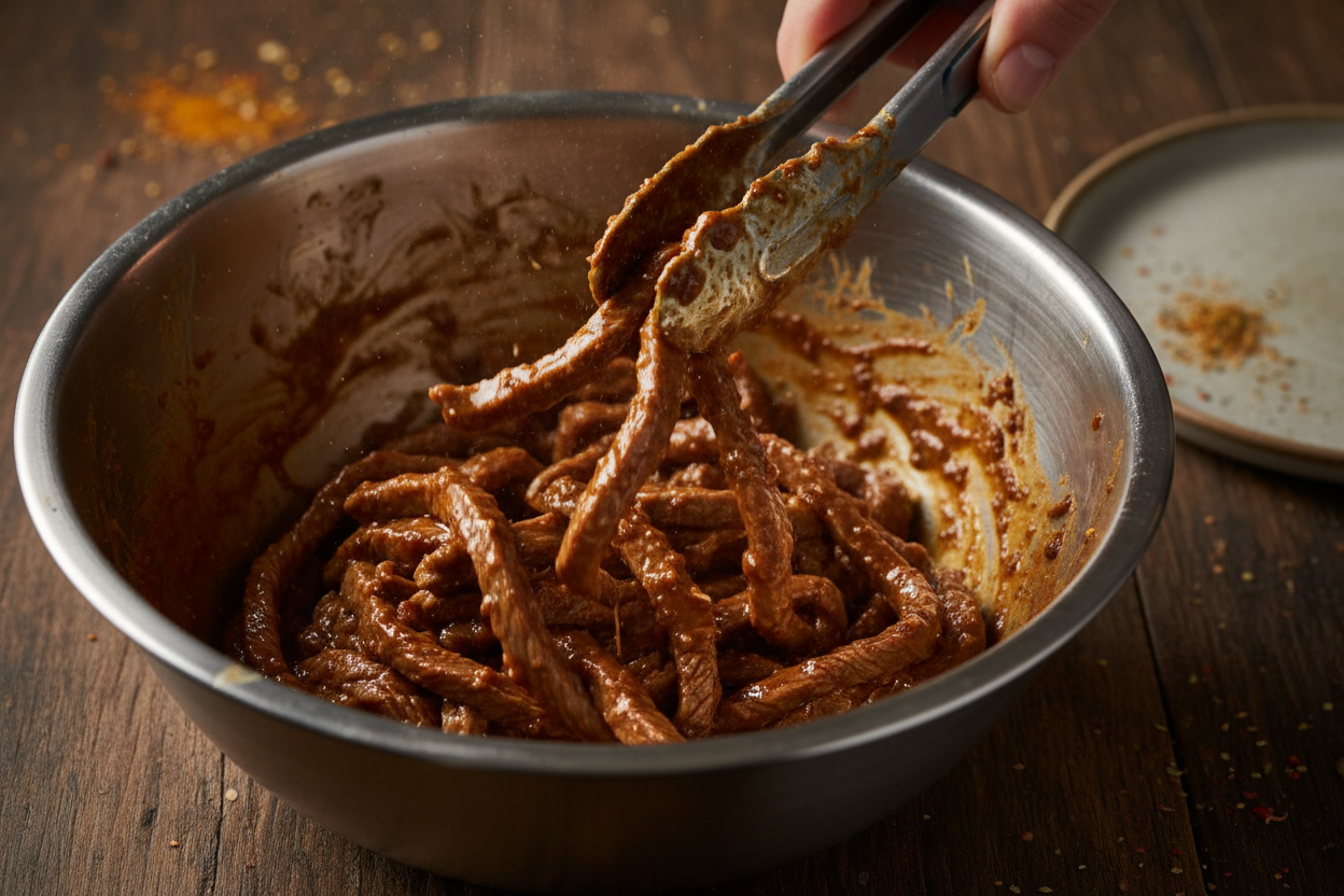Easy Chinese Pepper Steak Recipe preparation step 1