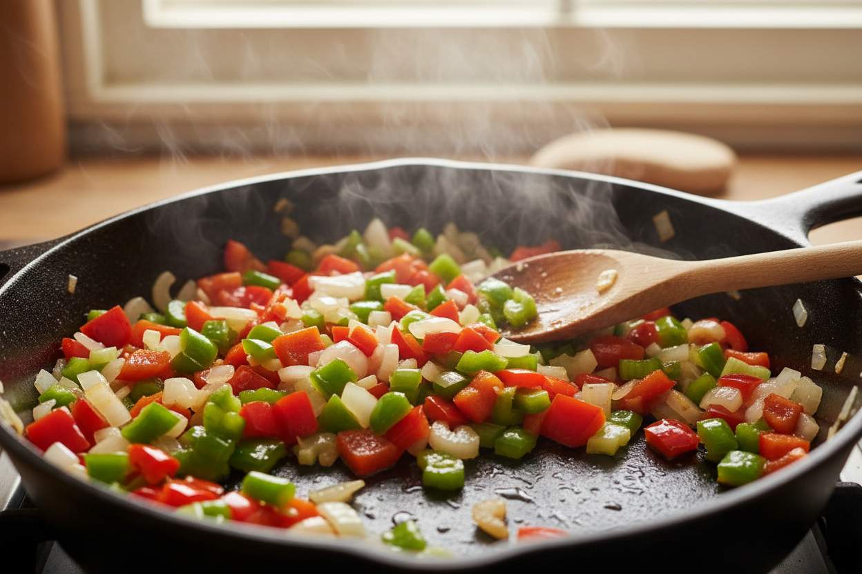 Easy One Pot Jambalaya preparation step 1