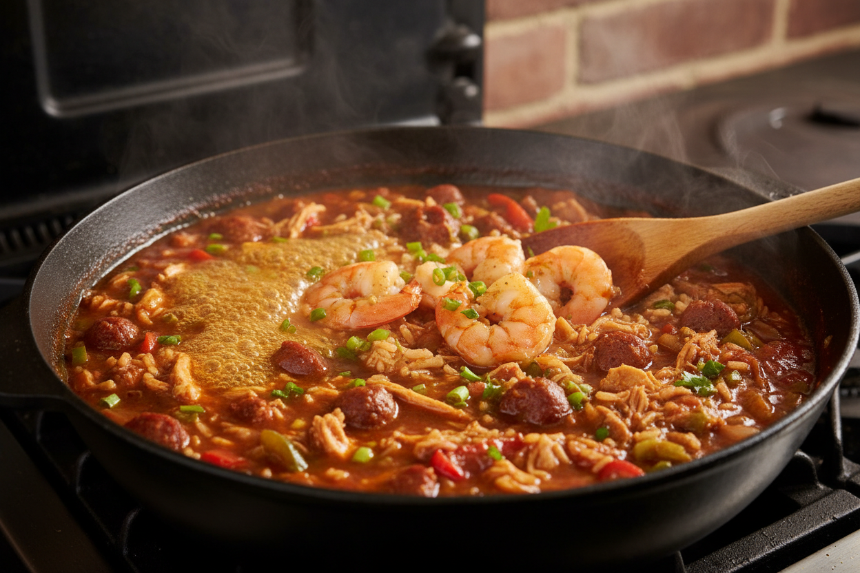 Easy One Pot Jambalaya preparation step 2