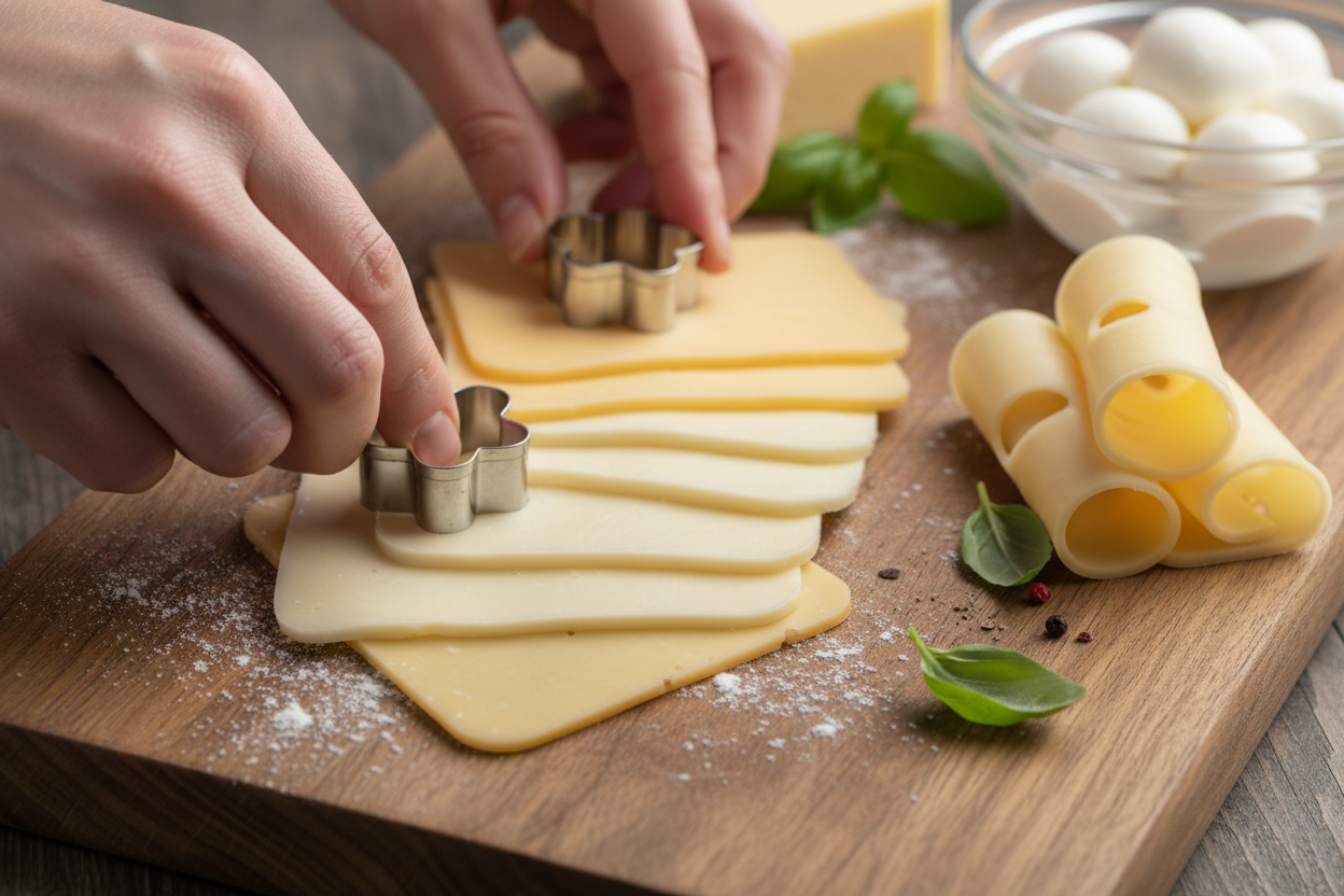 Floral Charcuterie Board preparation step 2