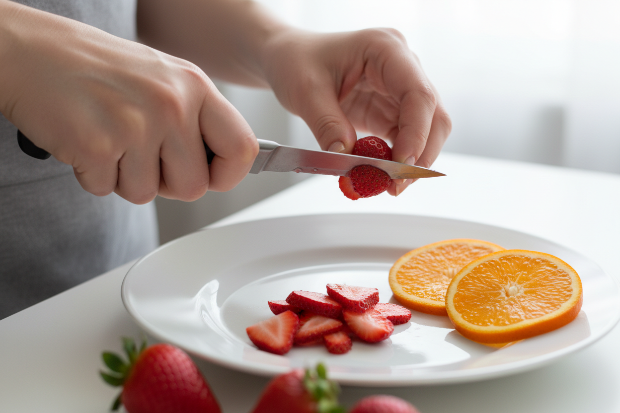 Fruits Platter preparation step 1