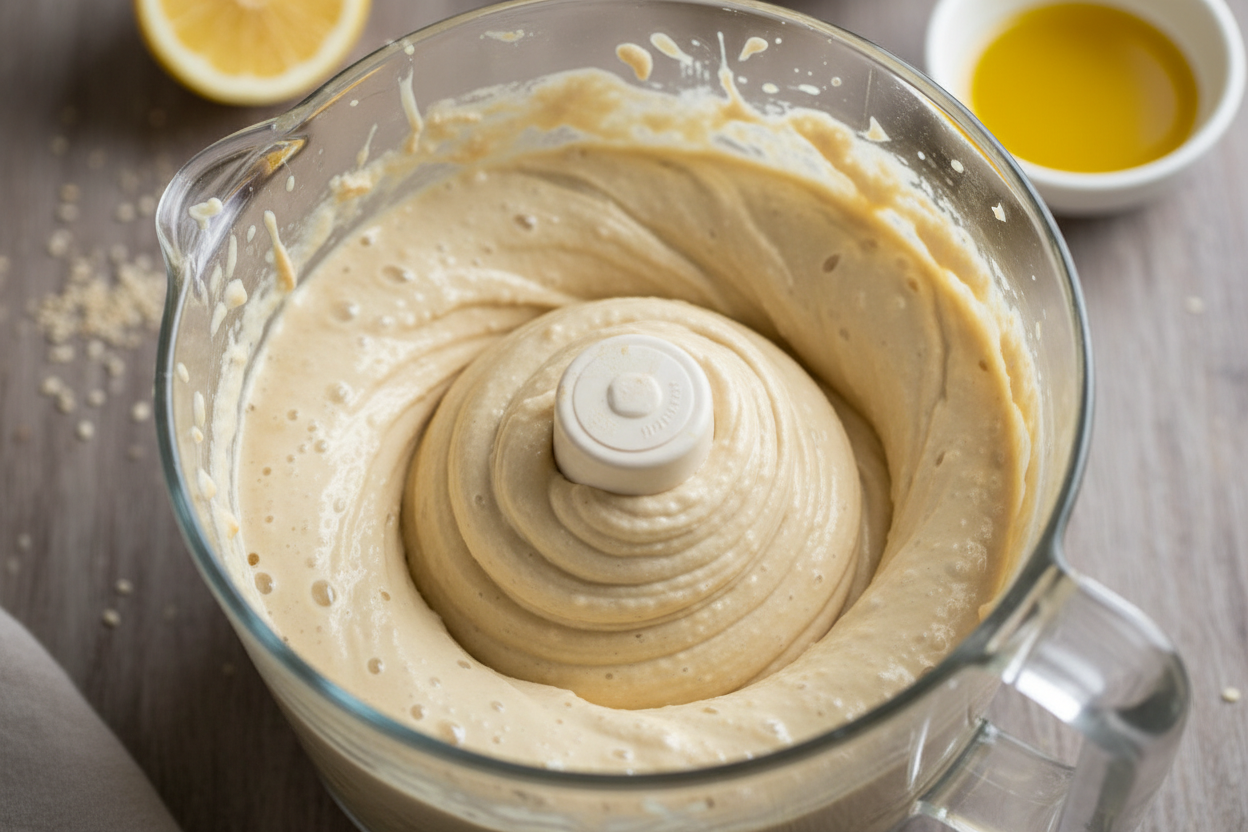 Homemade Hummus preparation step 1