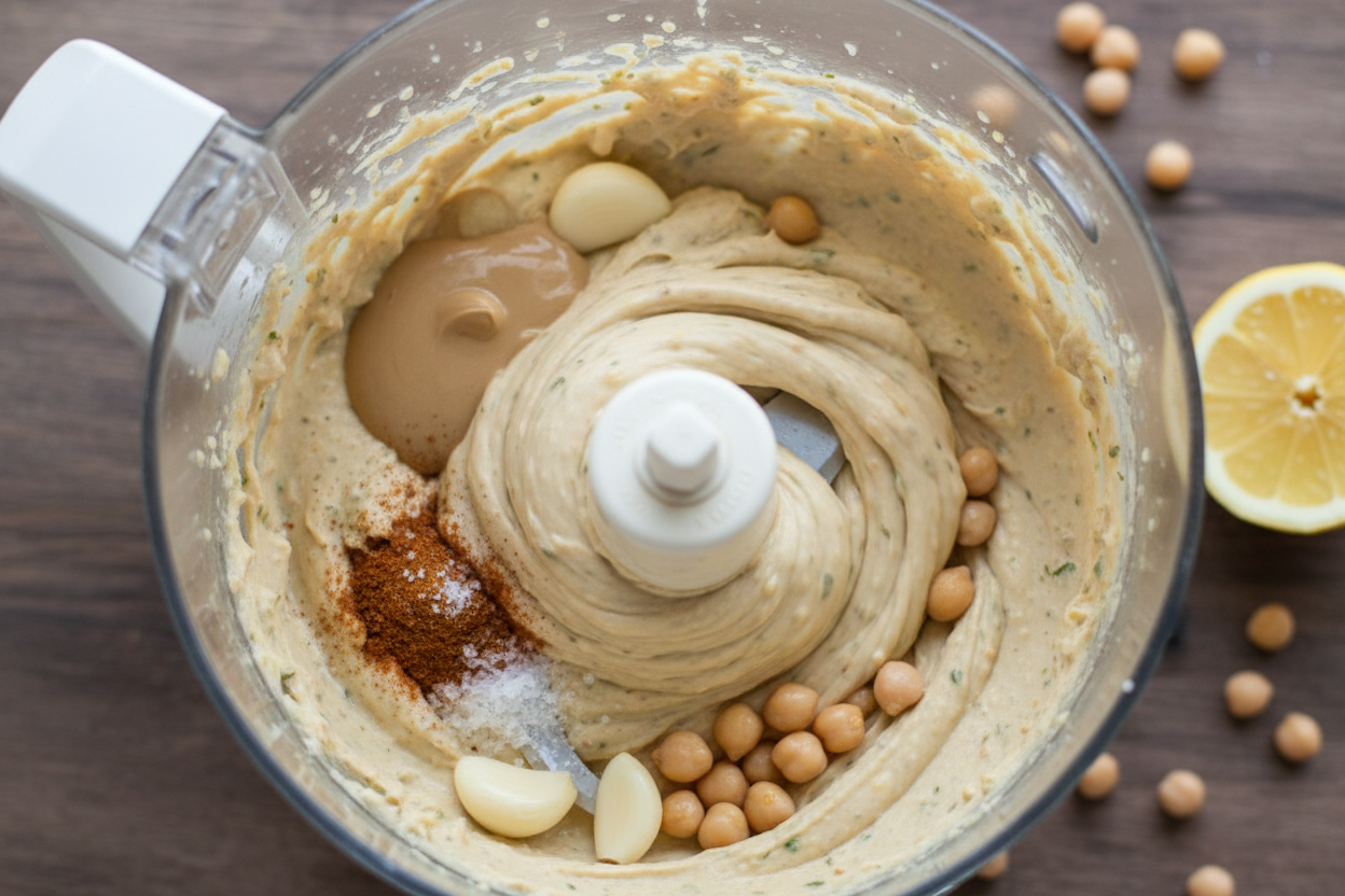 Homemade Hummus Recipe preparation step 1