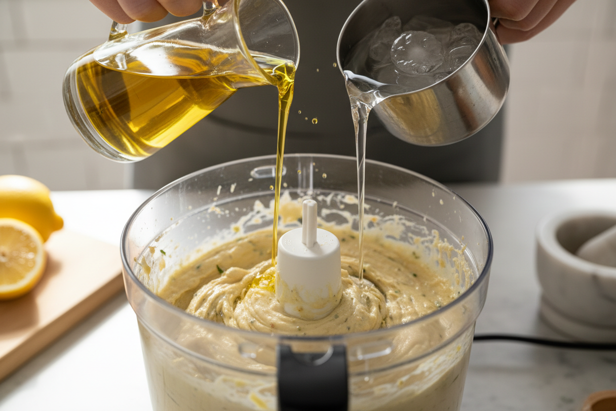 Homemade Hummus Recipe preparation step 2