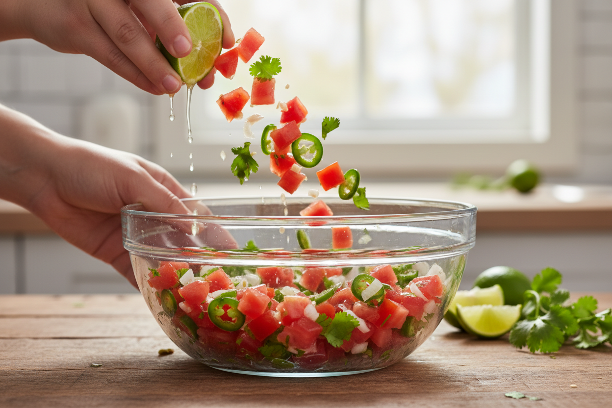 Homemade Salsa Recipe preparation step 1