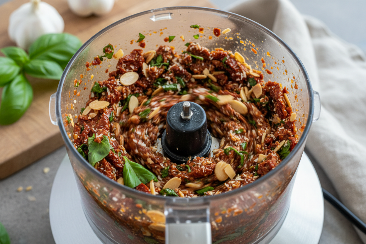 How to make Sicilian Tomato Pesto preparation step 1