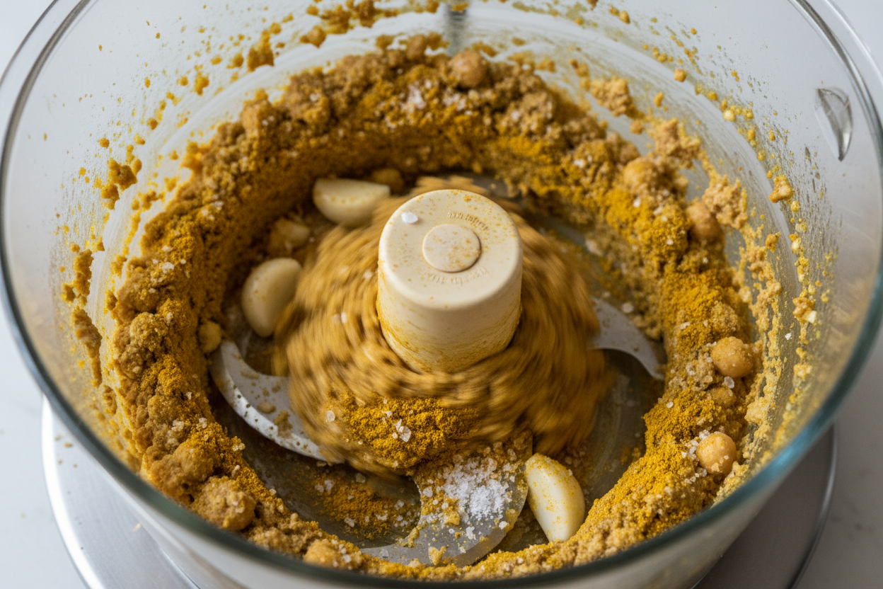 Hummus Without Tahini preparation step 1