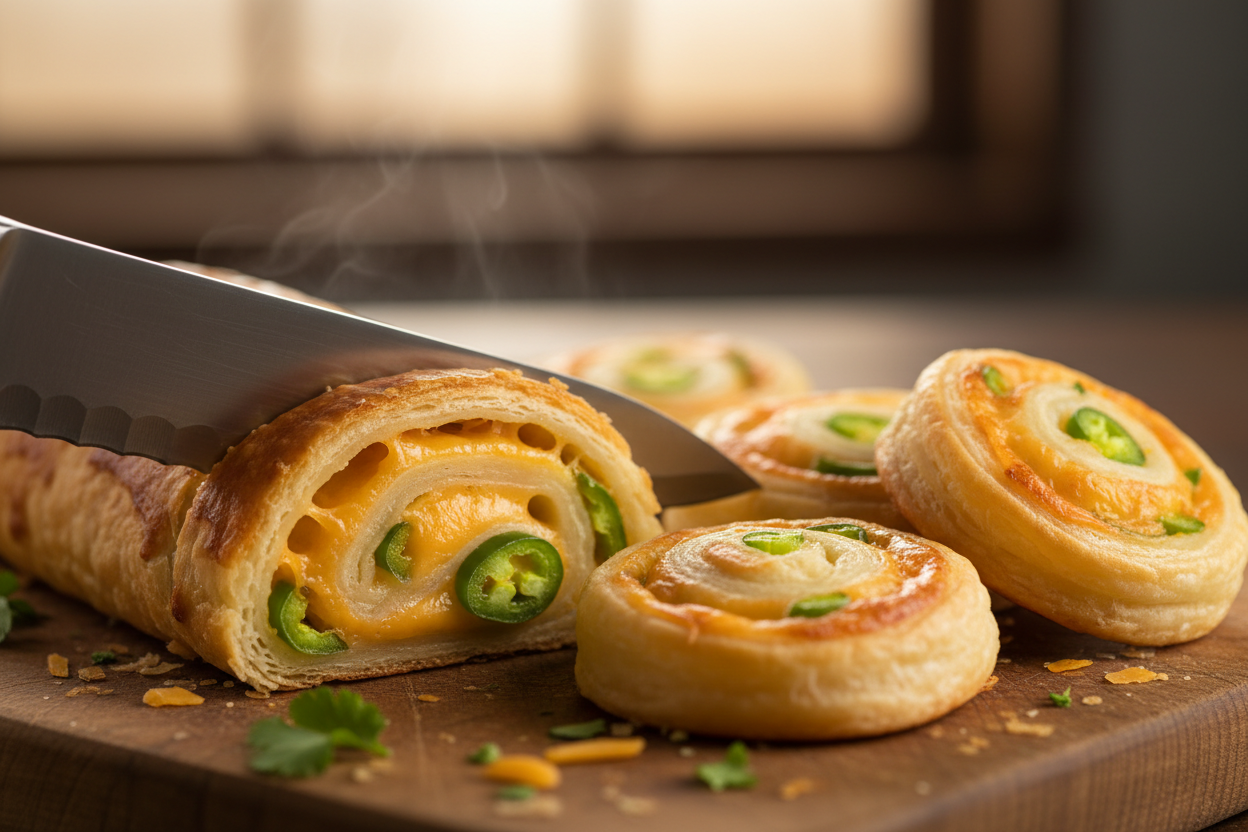 Jalapeno Popper Pinwheels preparation step 2