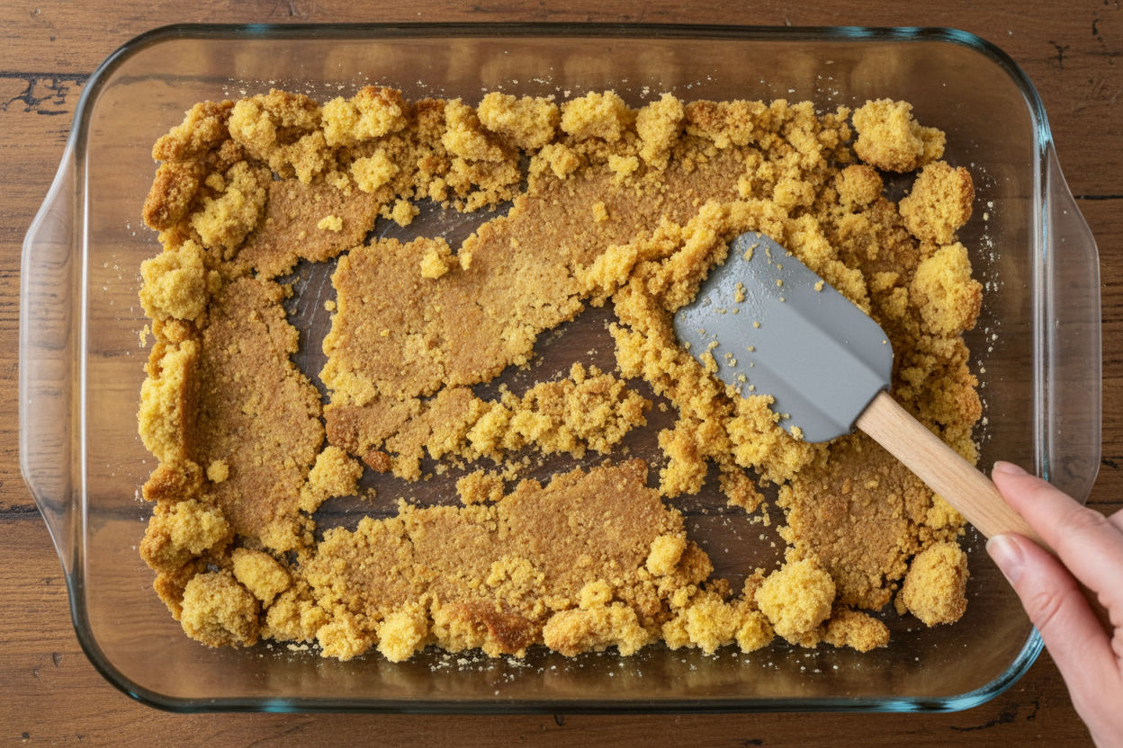 Leftover Cornbread Breakfast Bake Casserole preparation step 1