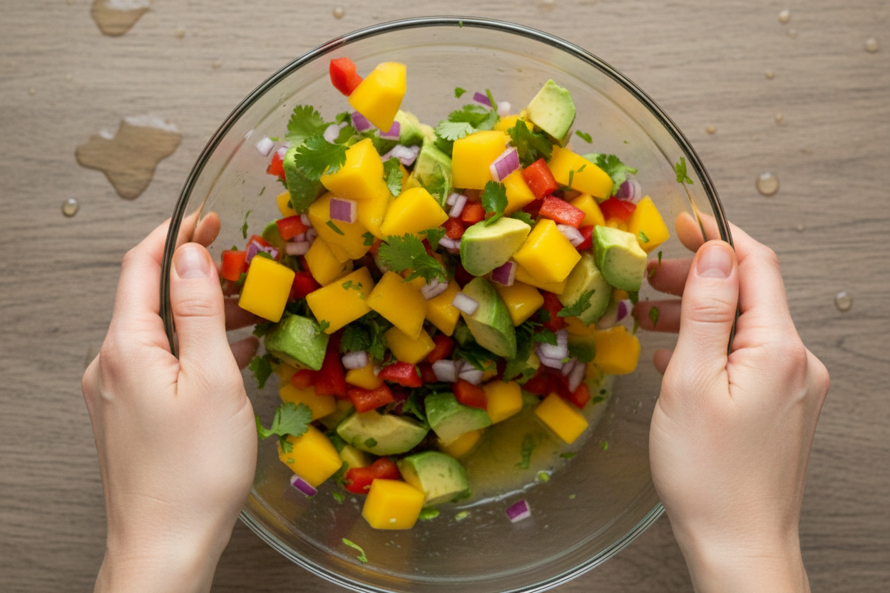 Mango Salsa preparation step 1