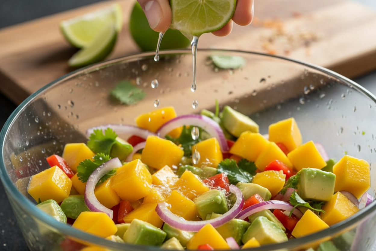 Mango Salsa preparation step 2
