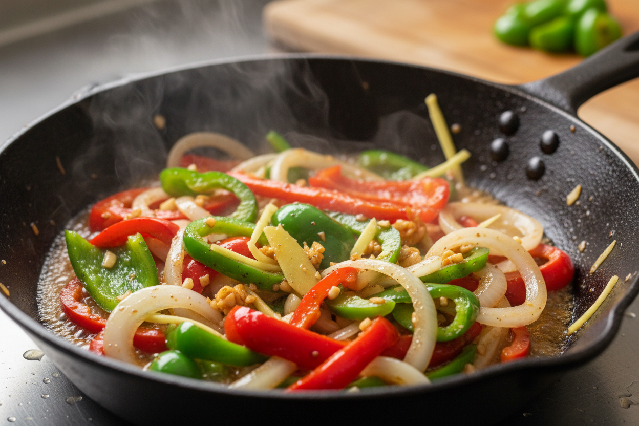 Pepper Steak with Bell Peppers and Onion preparation step 2