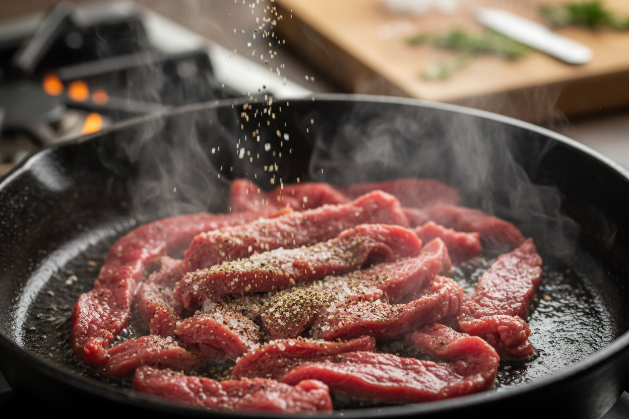 Philly Cheesesteak Recipe preparation step 1