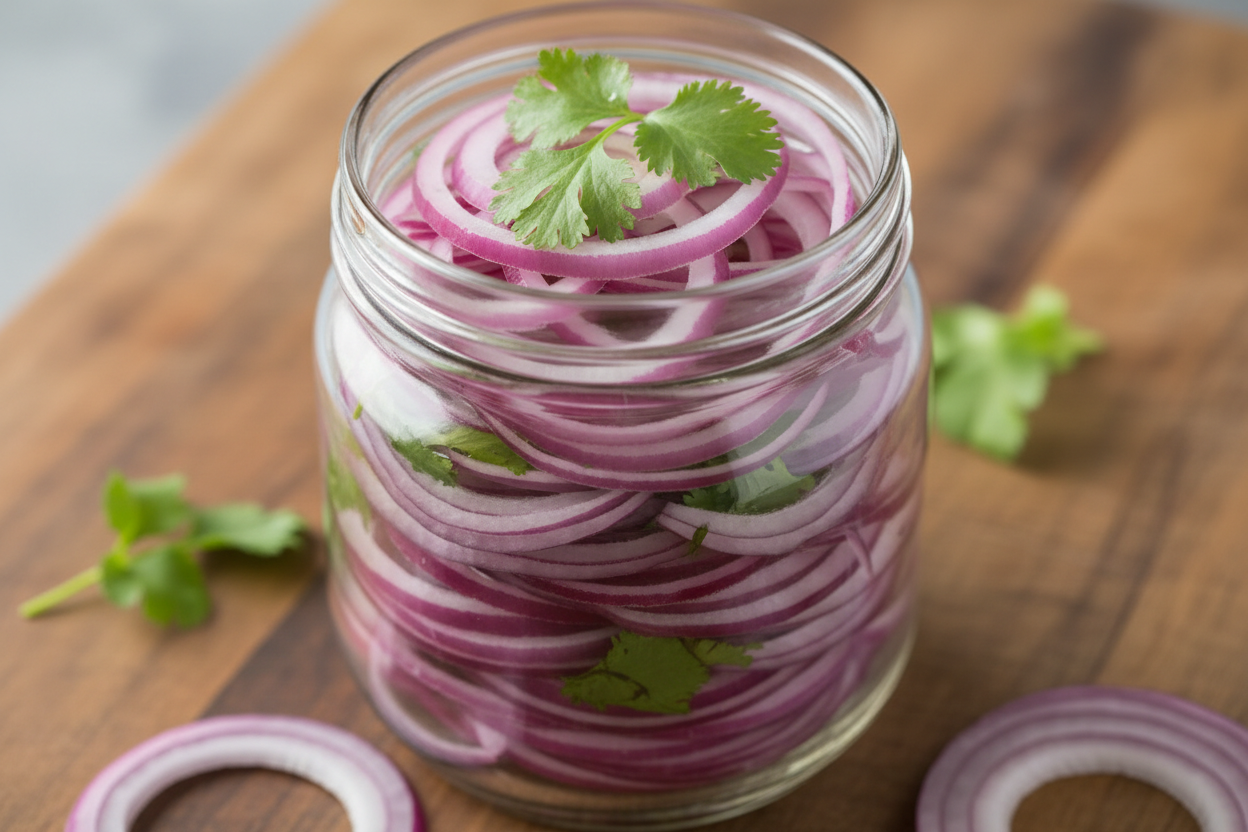 Quick Pickled Red Onions Recipe preparation step 1