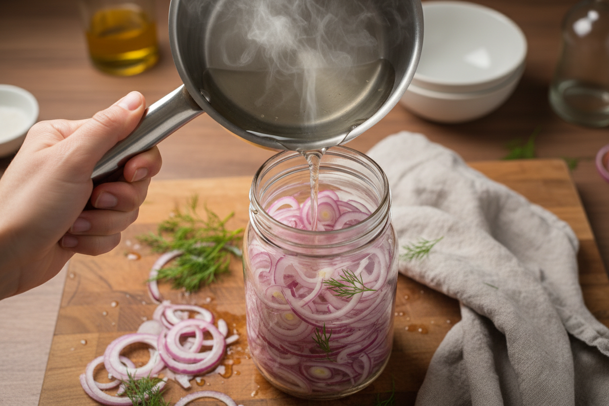 Quick Pickled Red Onions preparation step 2