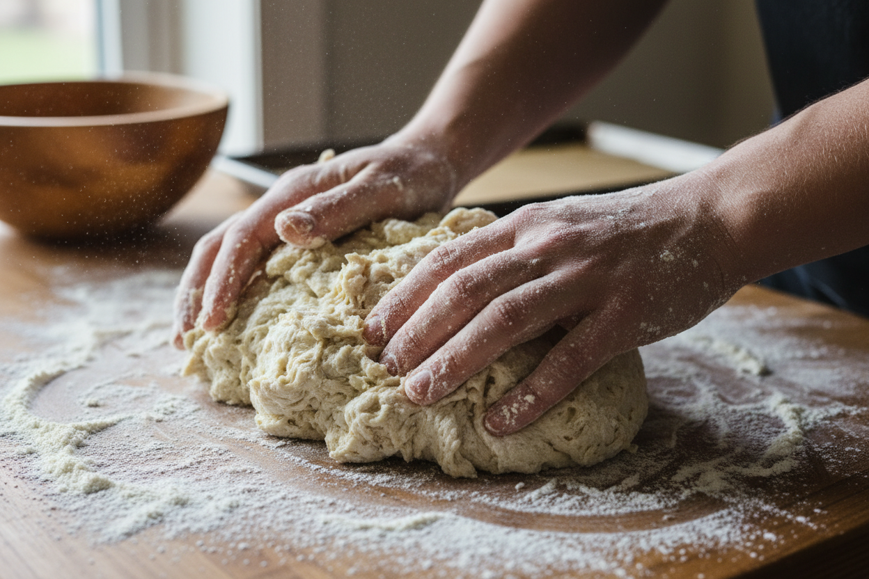 Quick Sourdough Garlic Knots Recipe preparation step 1