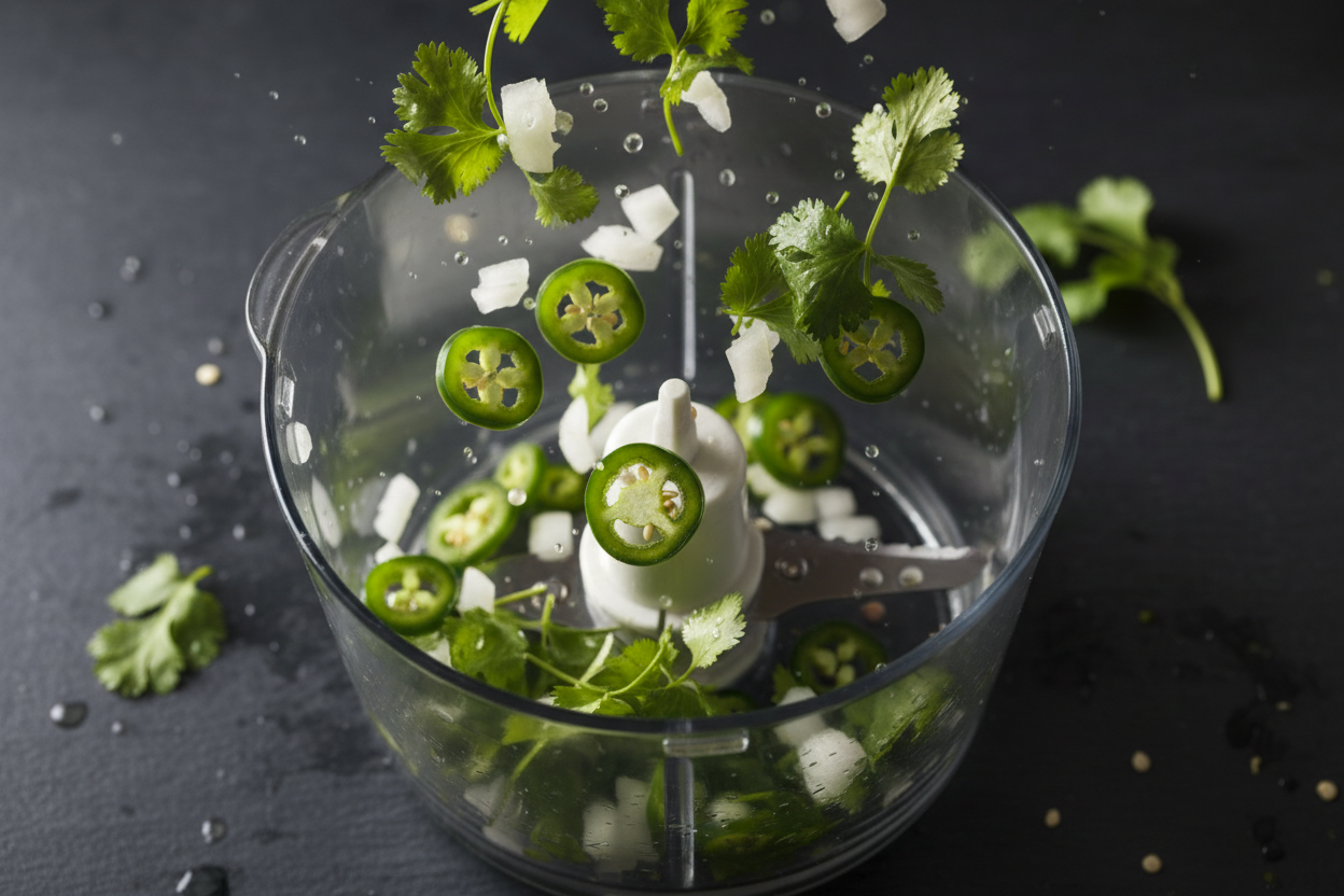 Simple Summer Salsa - Restaurant Style Salsa preparation step 1