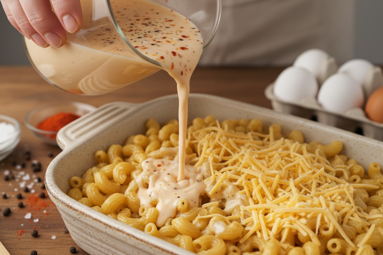 Southern Baked Mac and Cheese Soul Food preparation step 1